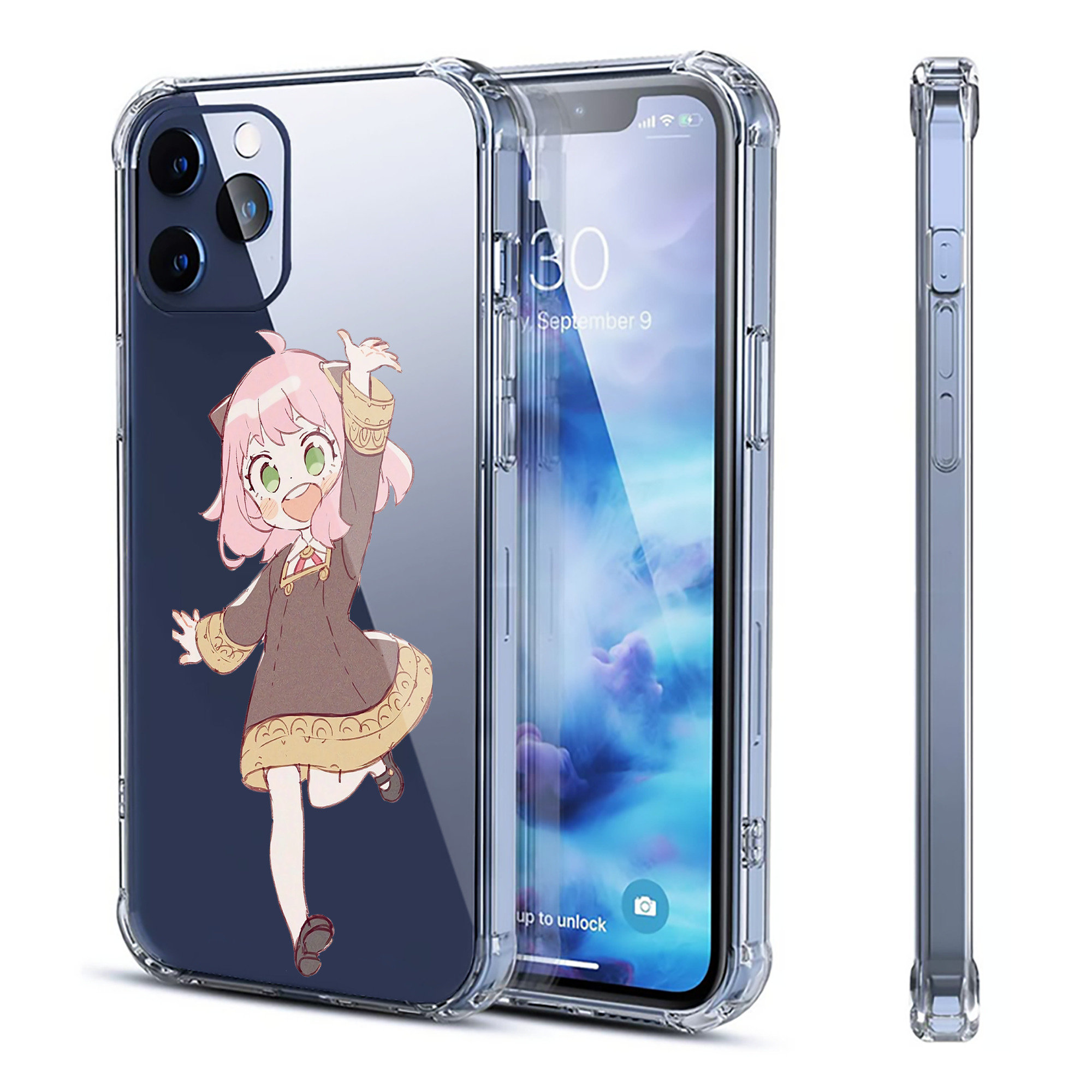 （画像用） SPY×FAMILY间谍家家酒 【iPhone 12シリーズ対応】透明スマホケース（クリアソフトケース）